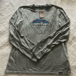 Men’s Patagonia long sleeve Cap Daily Geaphic Tee Shirt